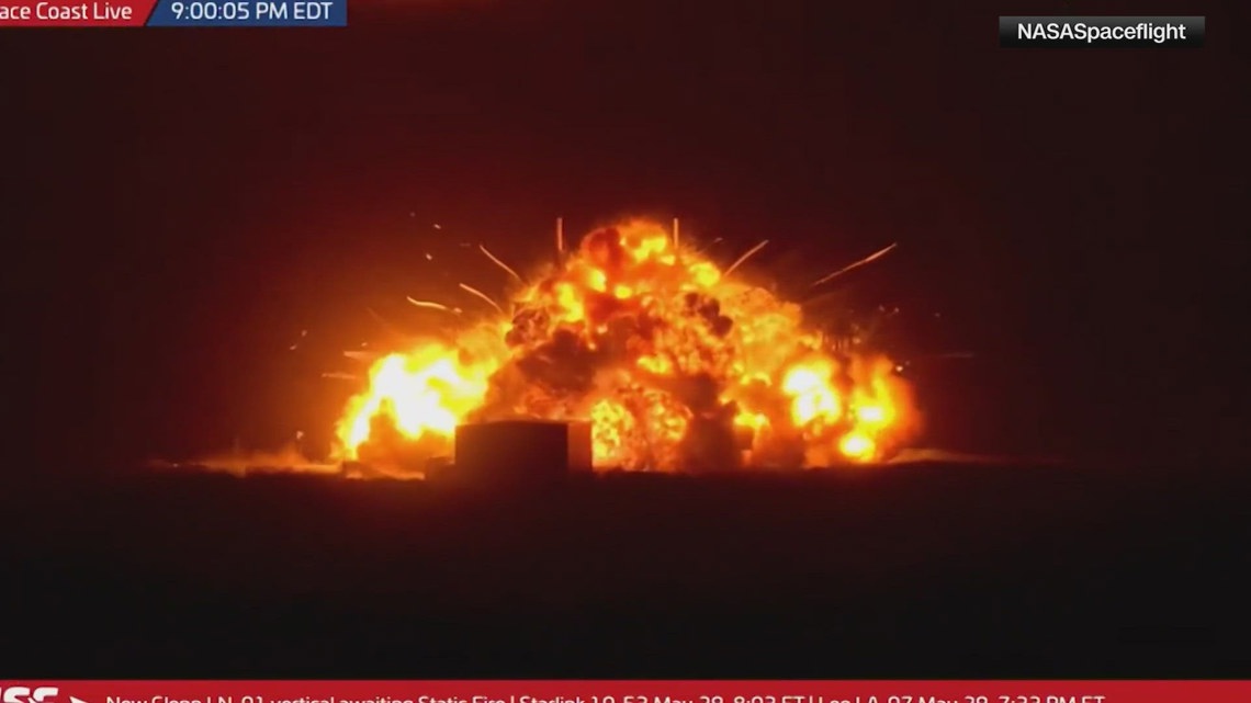Blue Origin rocket explodes in massive fireball on launch pad | wkyc.com