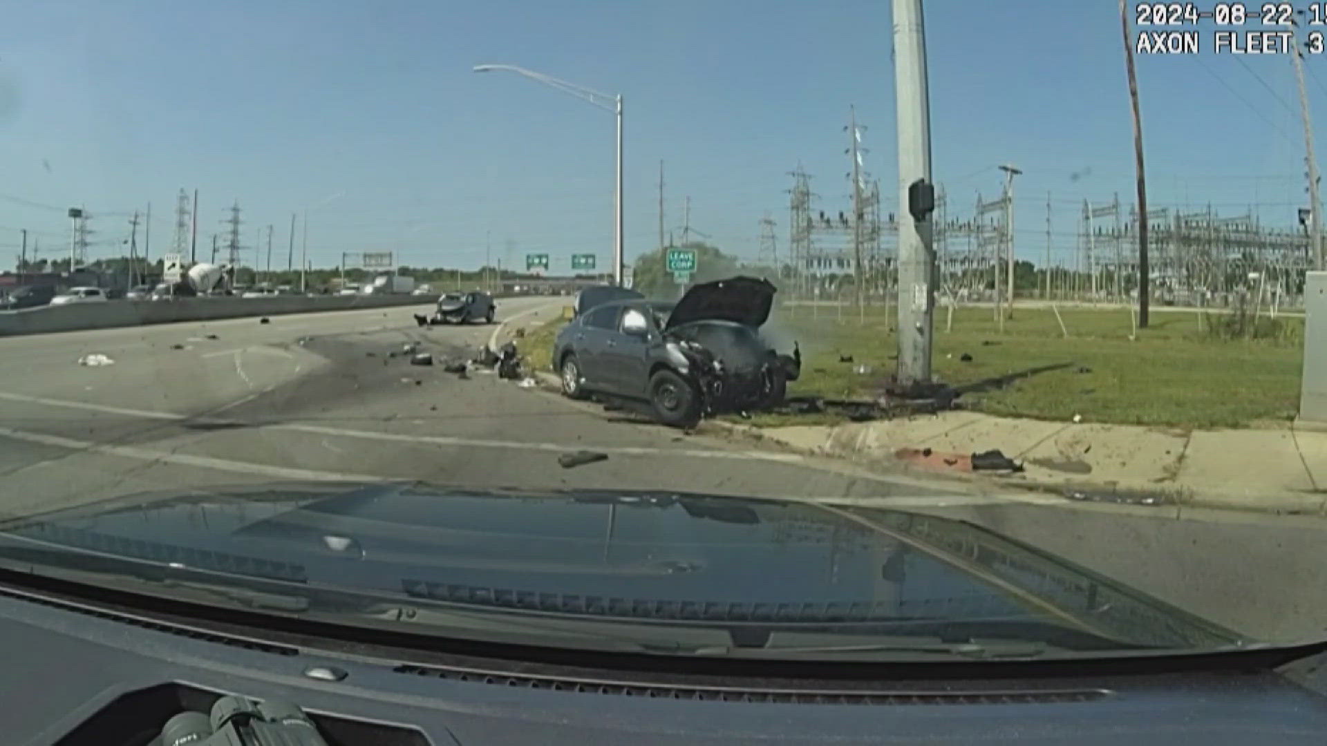 Officers claimed to have seen a Nissan Ultima involved in a drug deal before the pursuit. Crack cocaine, meth, heroin, and fentanyl were allegedly found in the car.