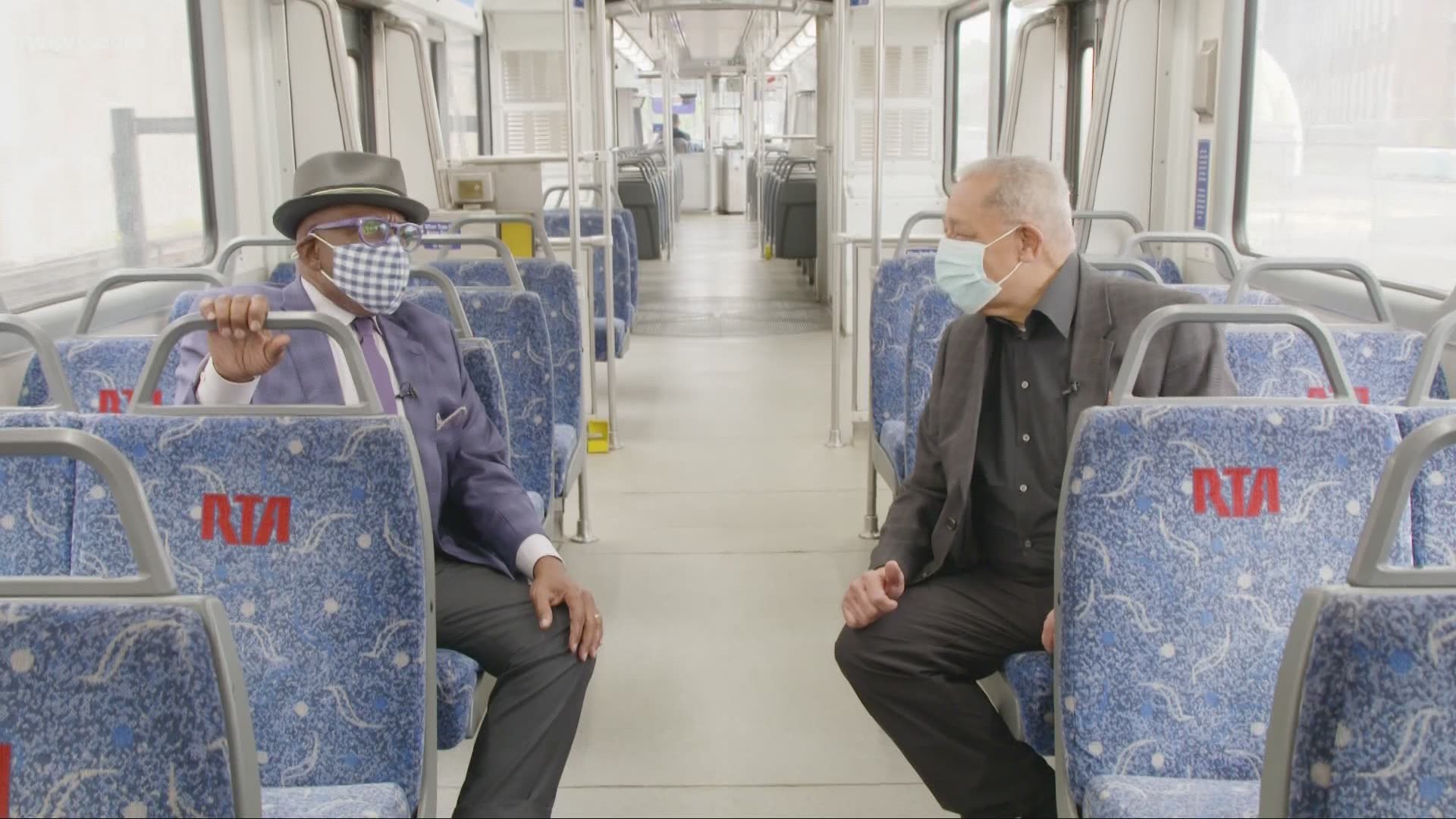 Al Roker returns to Cleveland and rekindles old memories with a ride on the RTA Rapid with his former co-worker Leon Bibb.