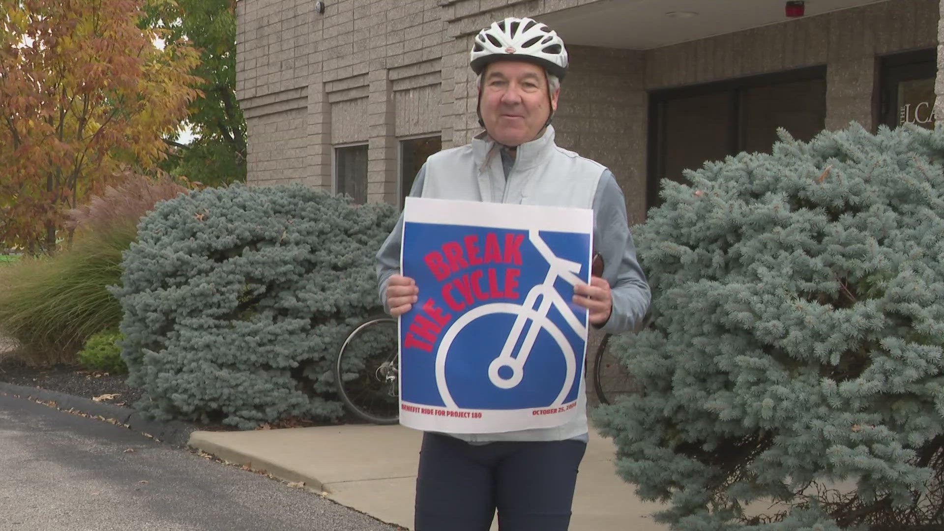 Judge David Matia spent his 60th birthday today riding to ten different drug treatment facilities throughout Cuyahoga County to raise awareness.