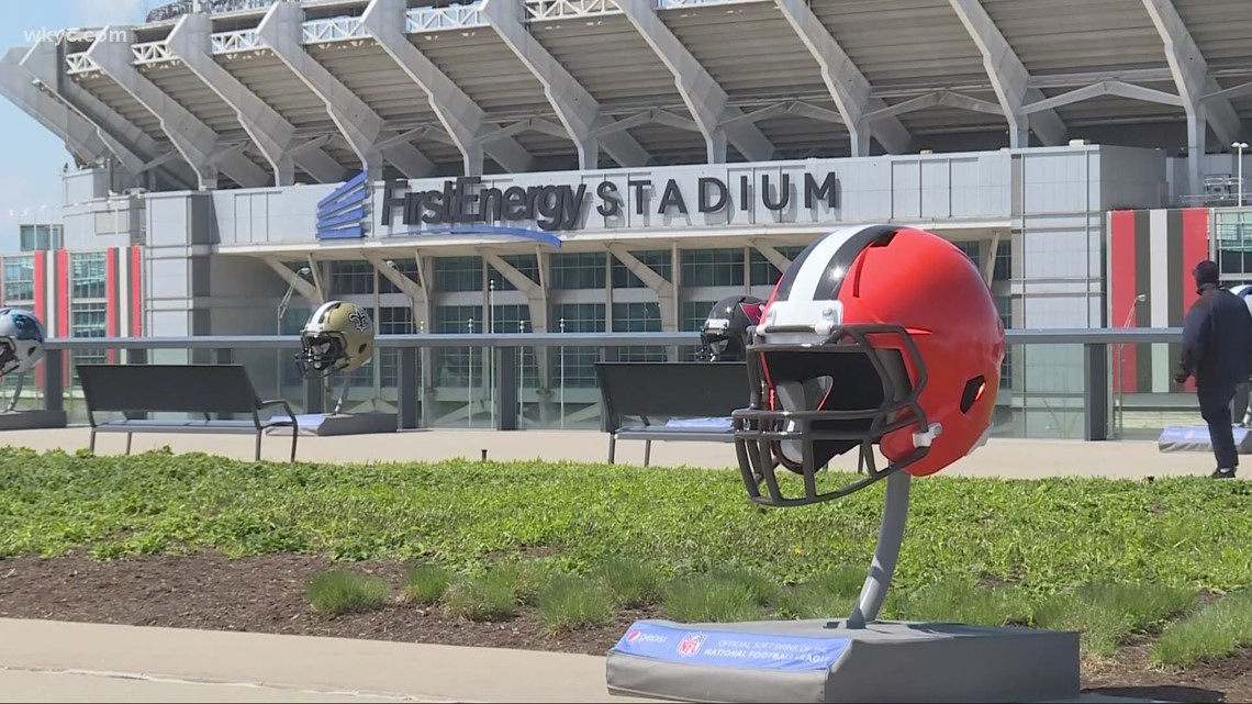 Cleveland prepares for NFL Draft: See the helmets, festivities downtown 