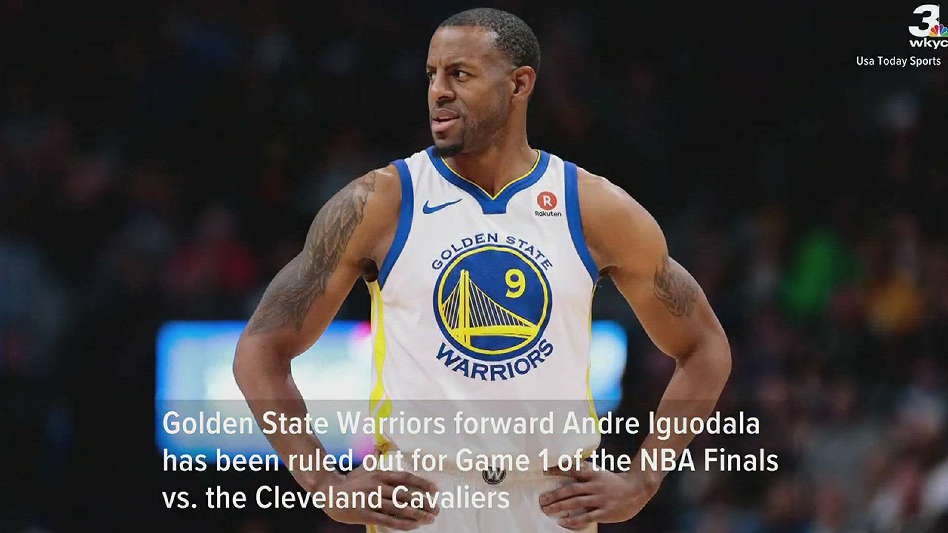 Golden State Warriors F Andre Iguodala ruled out for Game 1 of NBA Finals vs. Cleveland Cavaliers