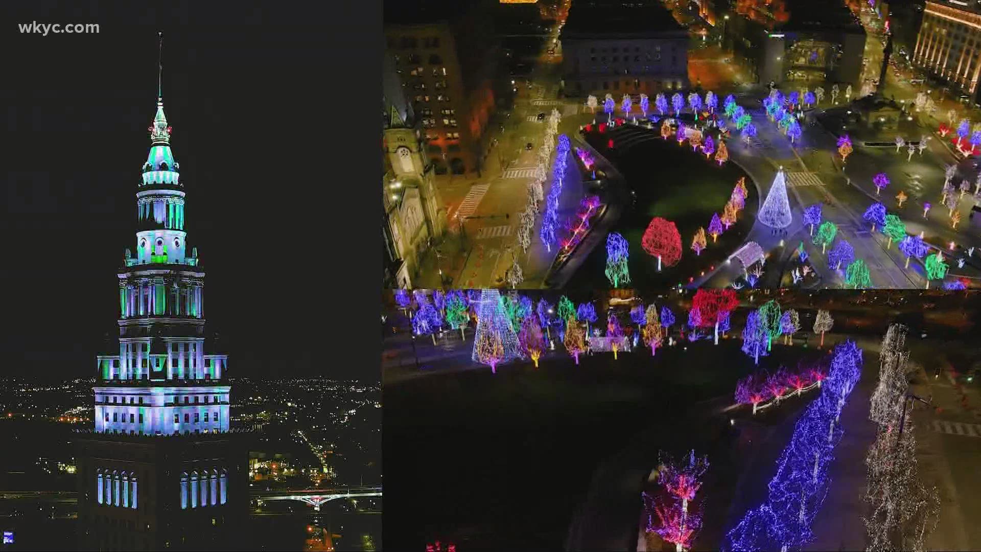 Winterfest kicks off with virtual lighting of downtown Cleveland