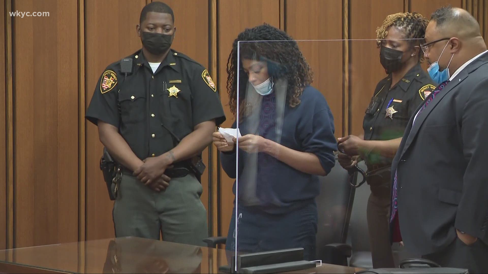 Shayla Harris will not be eligible for parole until at least 9 years have been served.