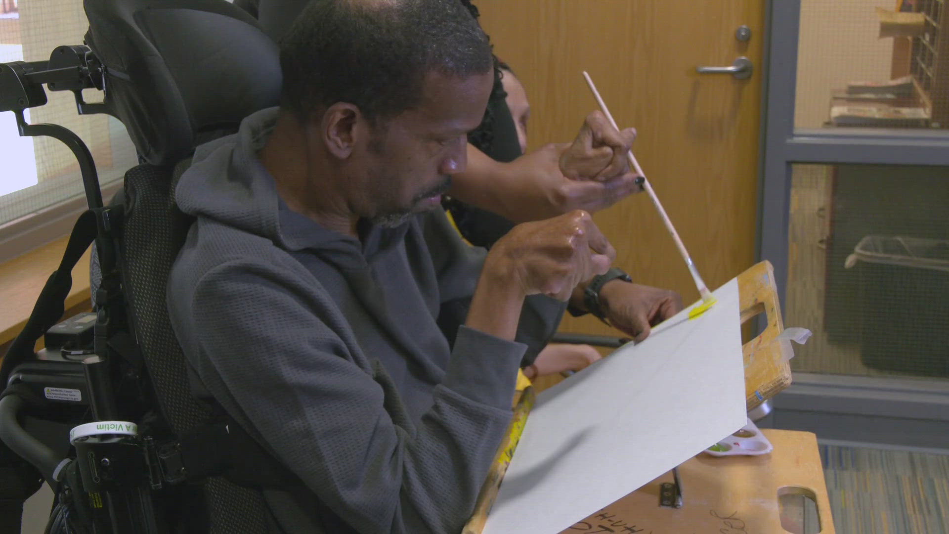 Tyrone Peacock is an artist with cerebral palsy. His artwork has been shared around the world.