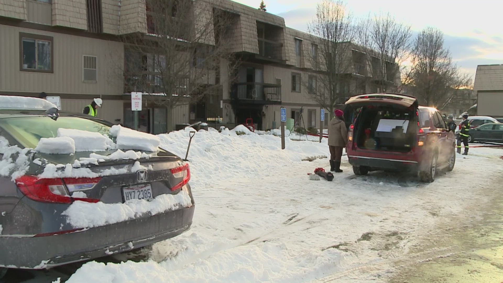 Apartment fire in North Royalton