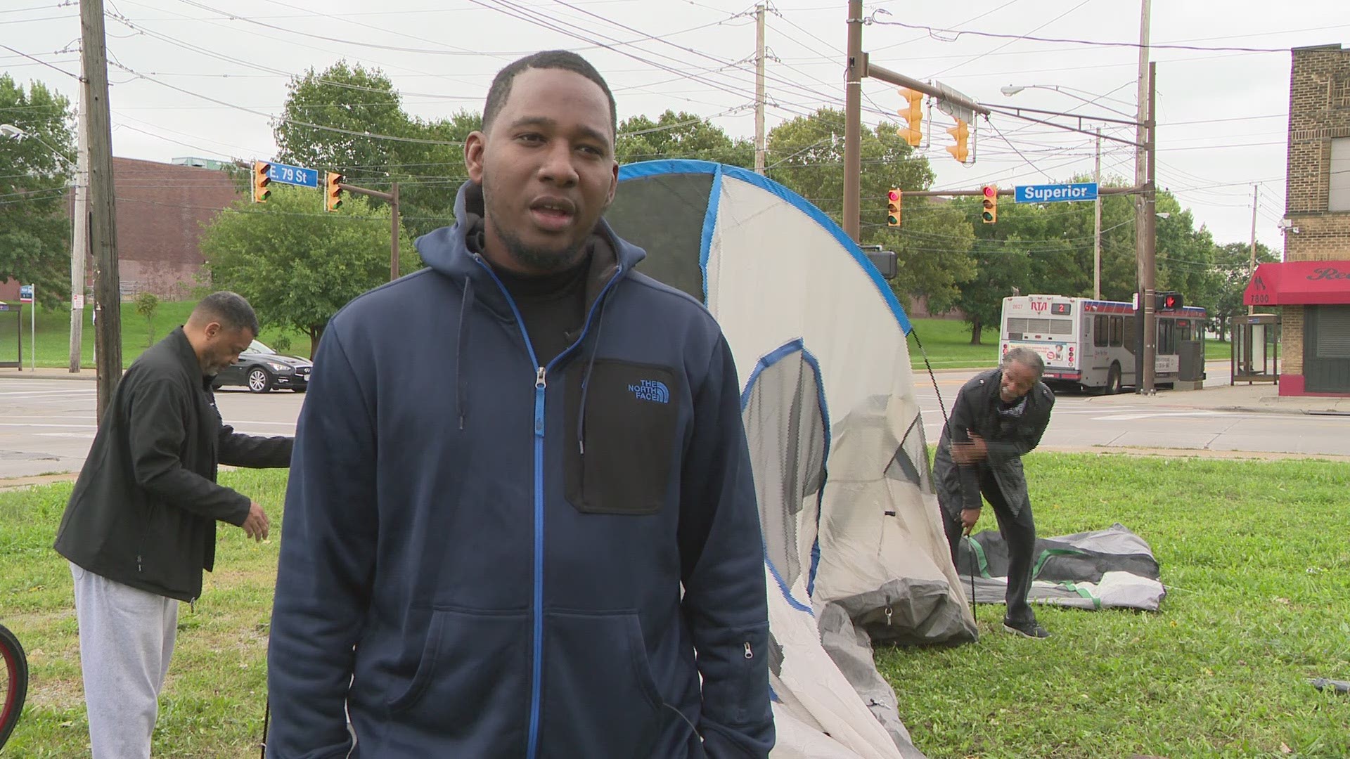 Cleveland councilman camps out to bring attention to city violence