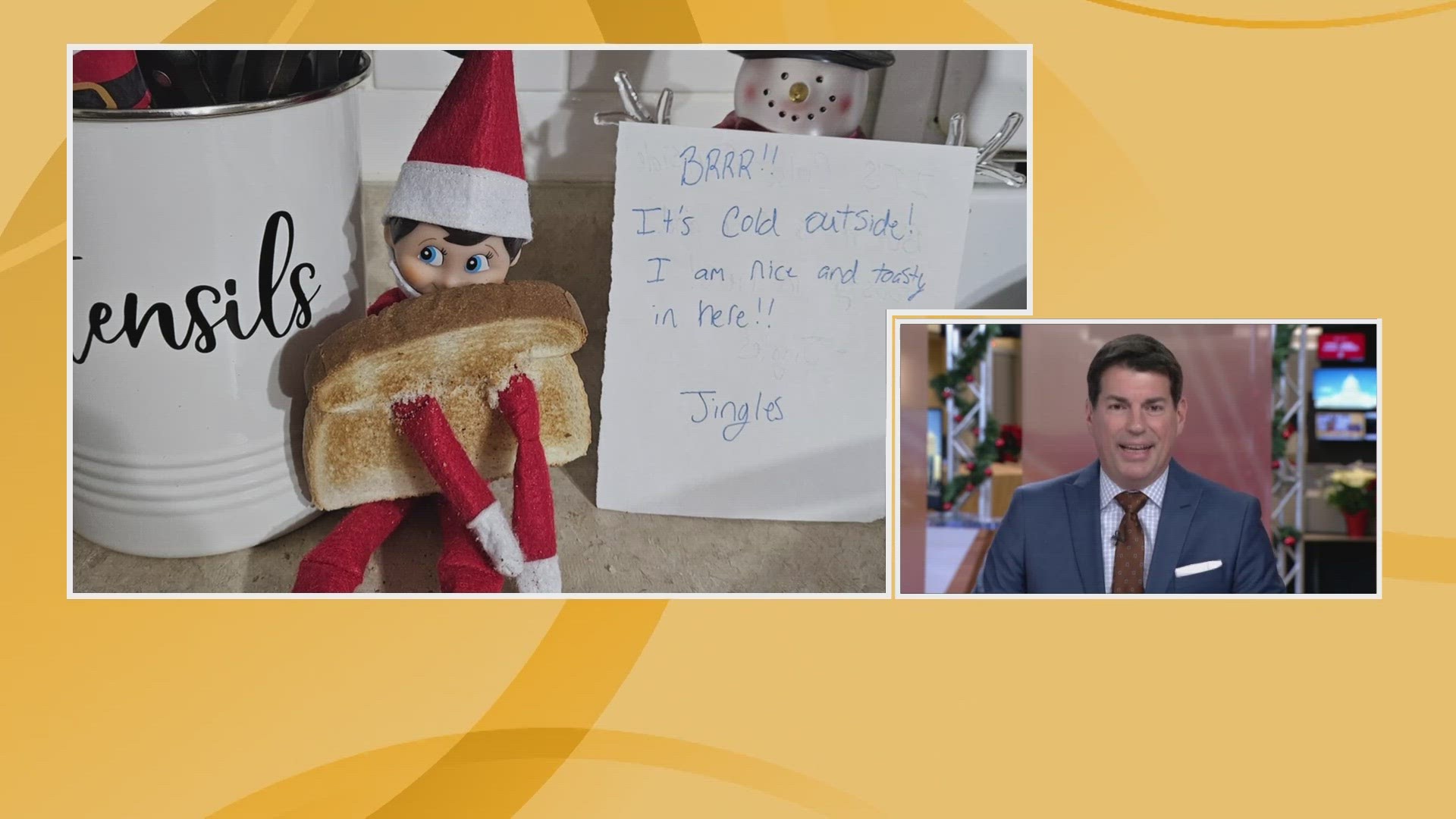 E-mail us at elf@wkyc.com with a picture of your Elf on the Shelf, and we might include your submissions on TV and online.