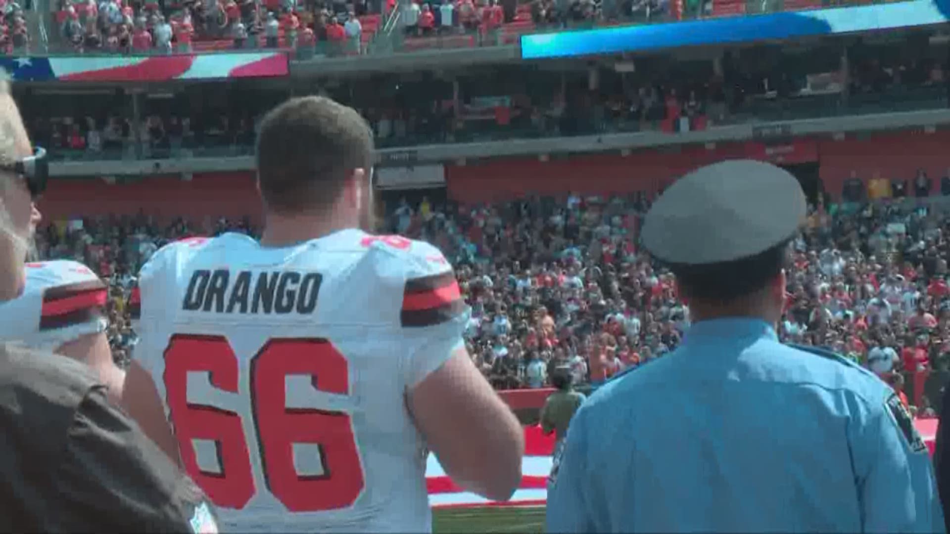 First responders join the Cleveland Browns