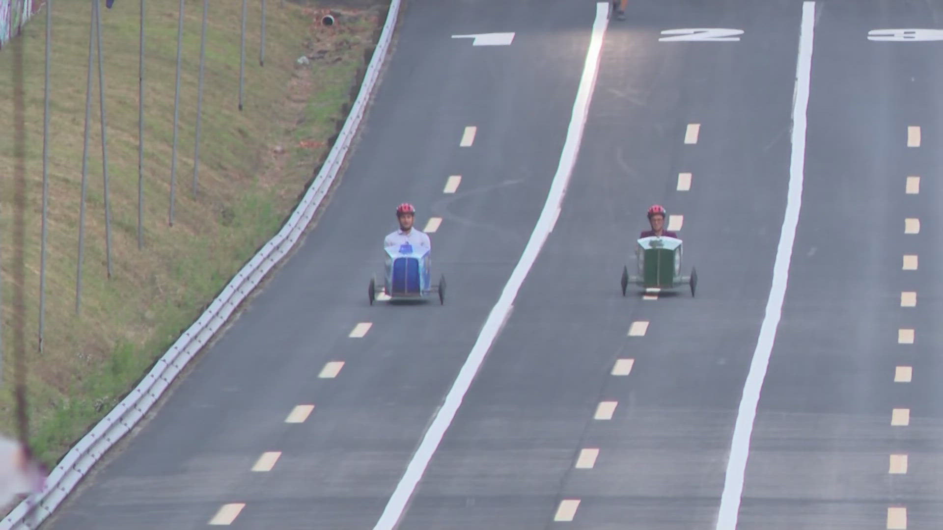 3News' David Greenberg was given the opportunity to race at Derby Downs as the All-American Soap Box Derby happens in Akron this week.