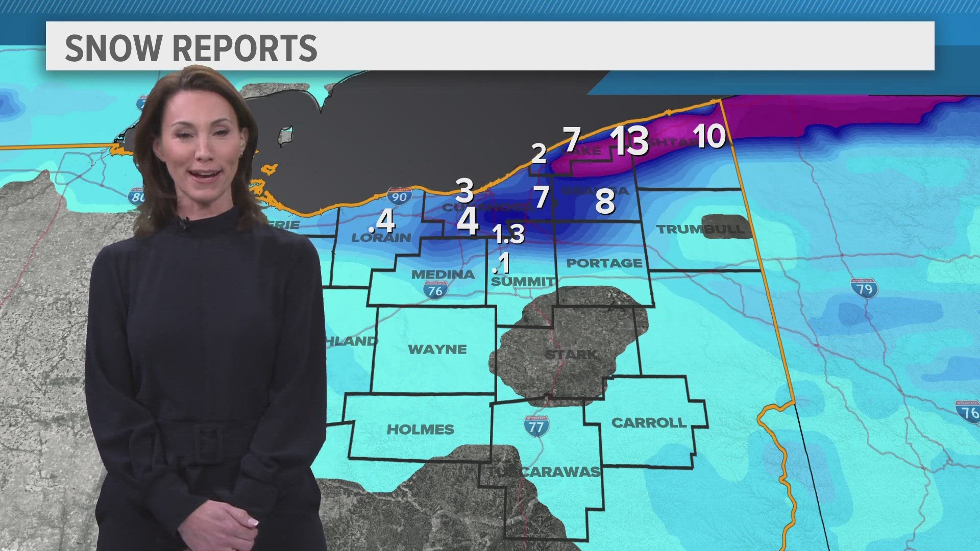 Here are real-time updates as we track lake effect snow and the weather impacts across the region.