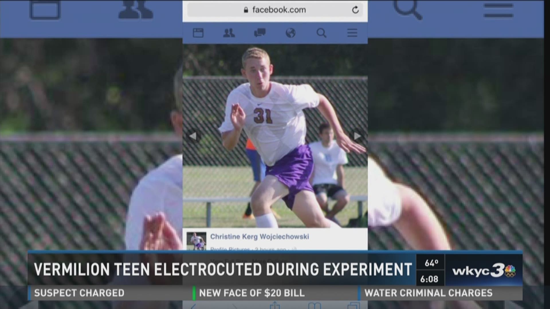 Vermilion teen electrocuted during experiment