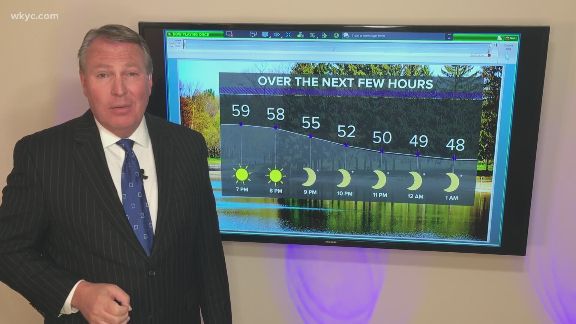Brisk evening ahead, but warmer temps return this week. Cary Coleman has the latest information.