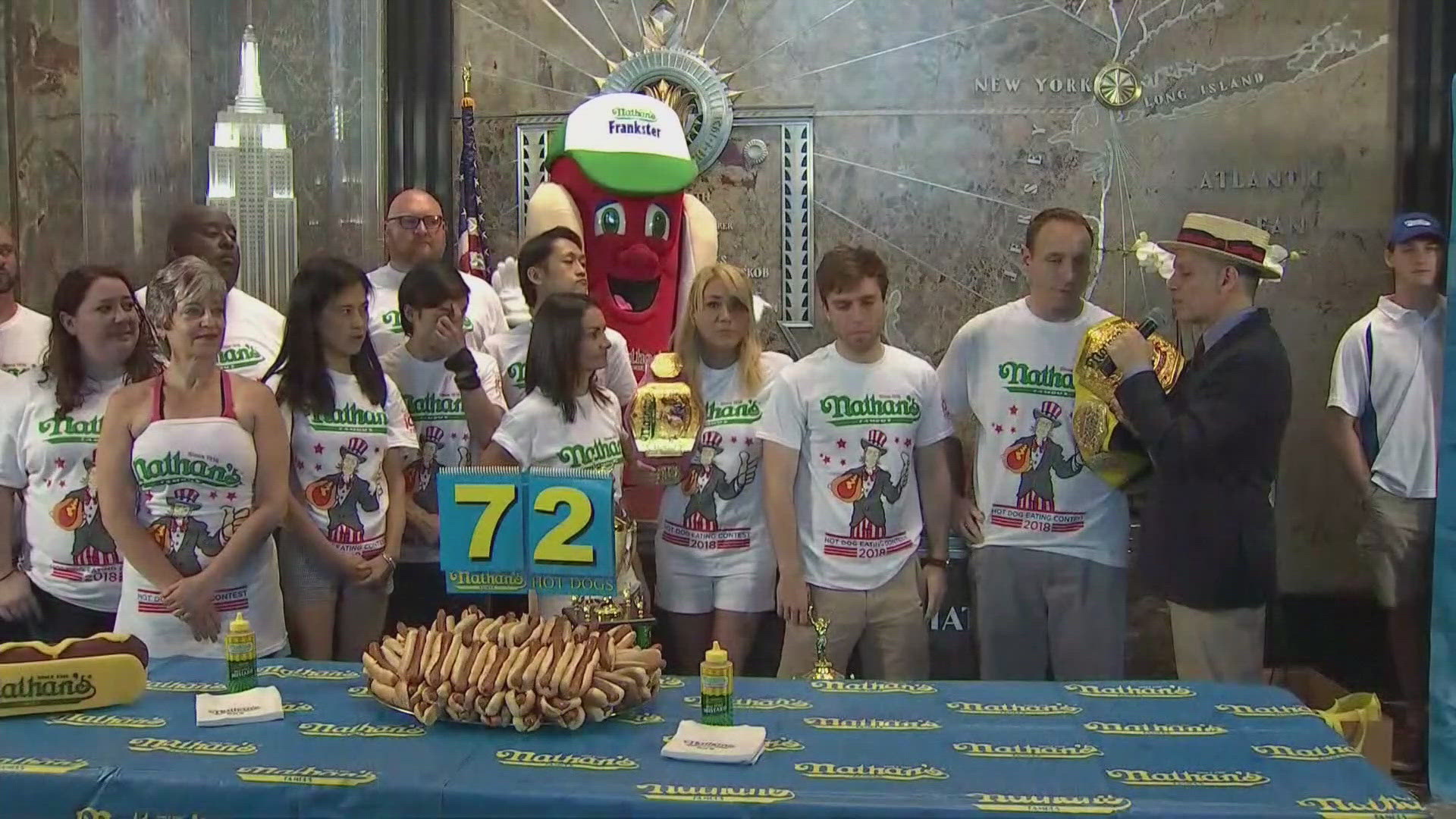 A qualifying round for the Nathan's Famous International Hot Dog Eating Contest will take place Thursday night at the Parma Rib 'N Rock.