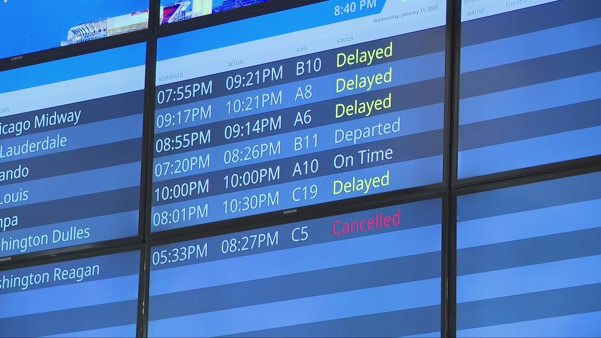 The FAA says the outage was due to a damaged database file, adding that there is no evidence of a cyber attack.