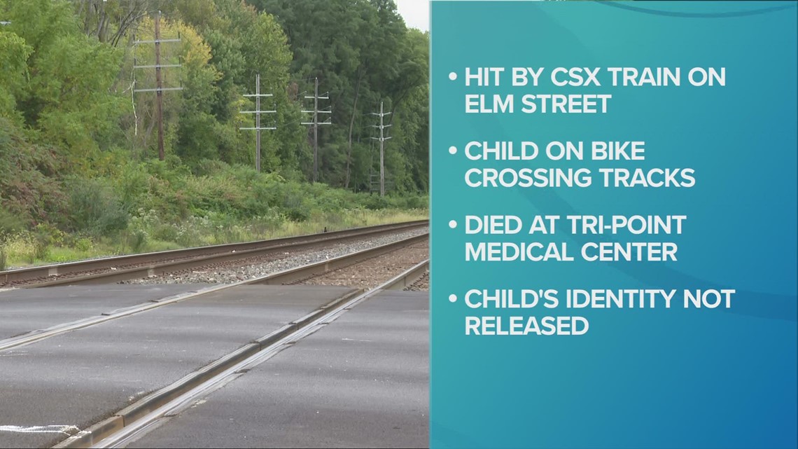 Child fatally struck by CSX train in Painesville