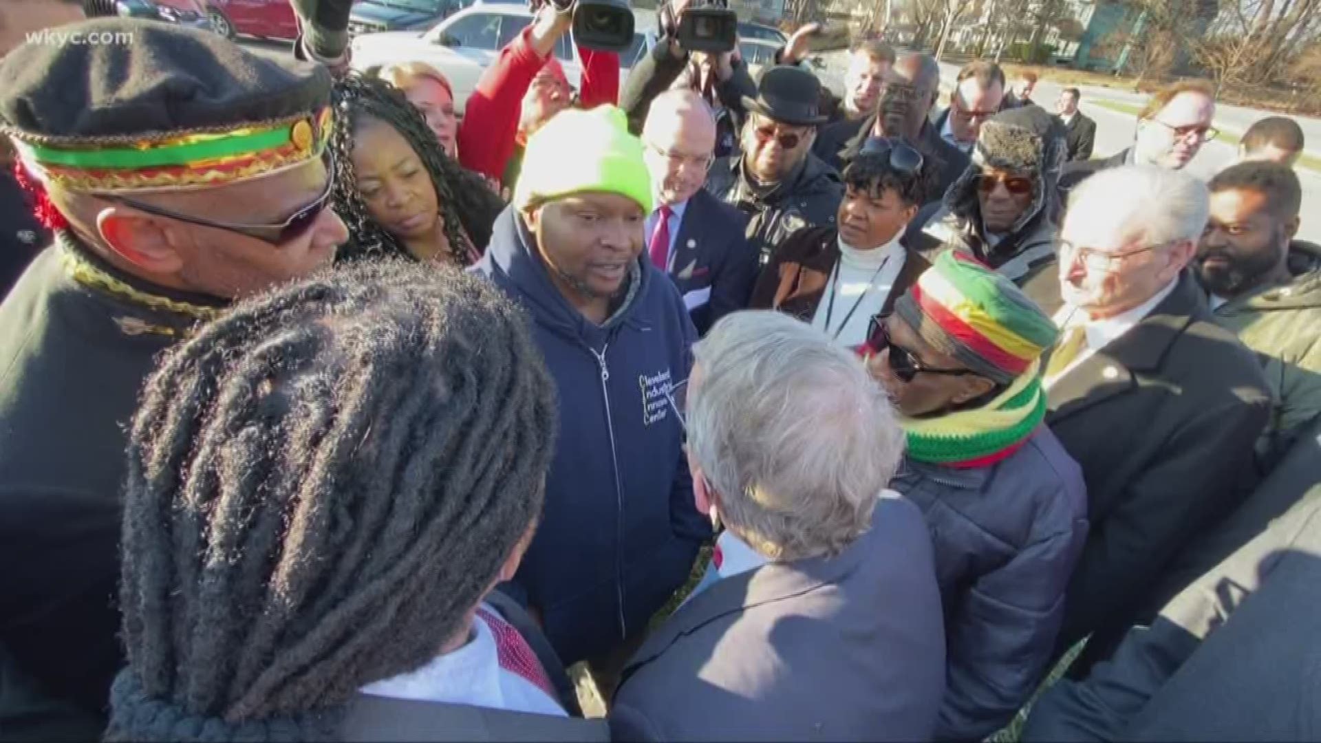 ne week after a mother was killed while crossing the street in an area where a traffic light was removed in East Cleveland, Ohio Gov. Mike DeWine toured the area.