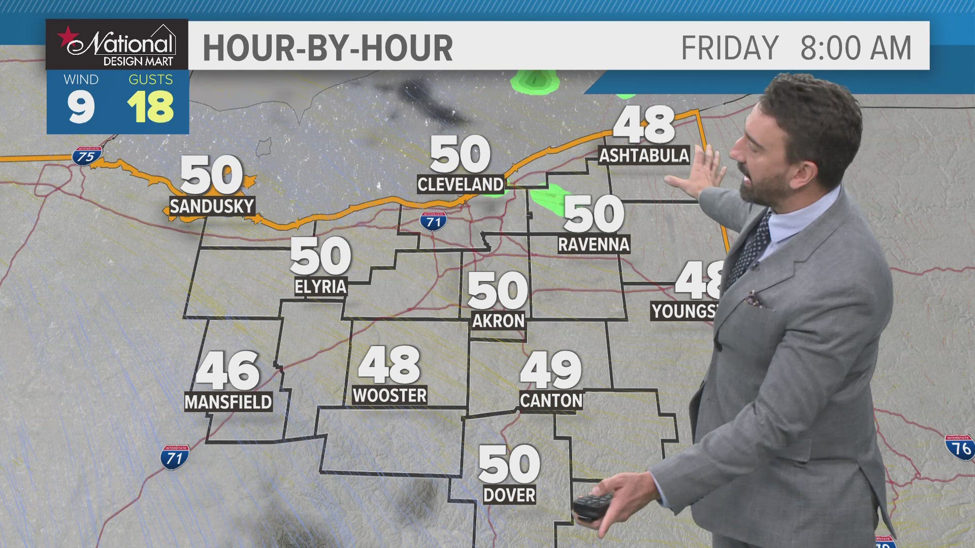 Temps will be in the low 50s with clouds and drizzle. 3News' Matt Wintz has the hour-by-hour details in his morning weather forecast for Friday, November 15, 2024.