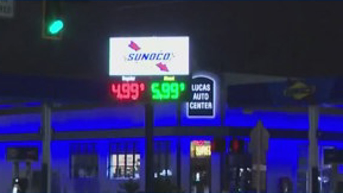 Ouch! Gas prices jump to $4.99 per gallon at some stations in
