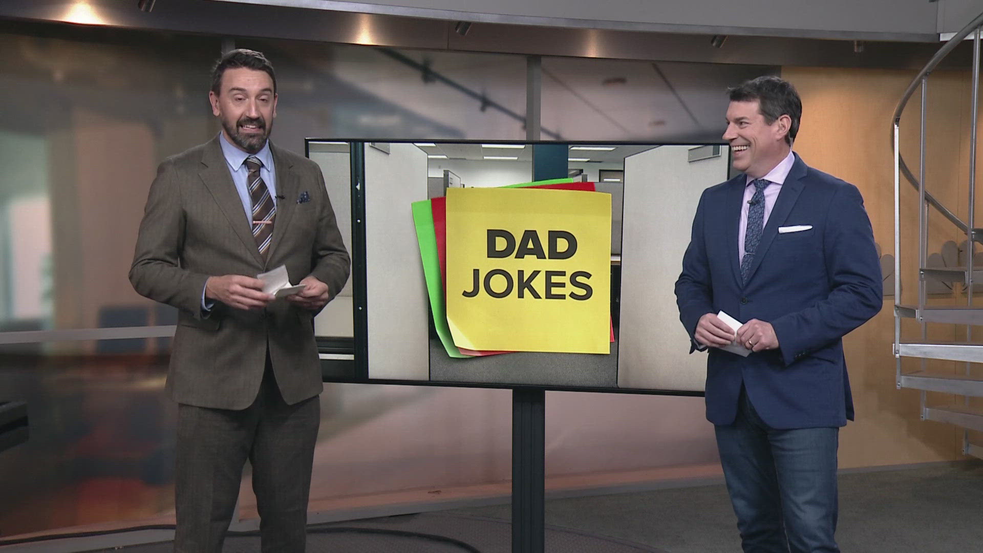 It's time for some laughter... Maybe... Here are some dad jokes with 3News' Matt Wintz and Dave Chudowsky from WKYC Studios in Cleveland.