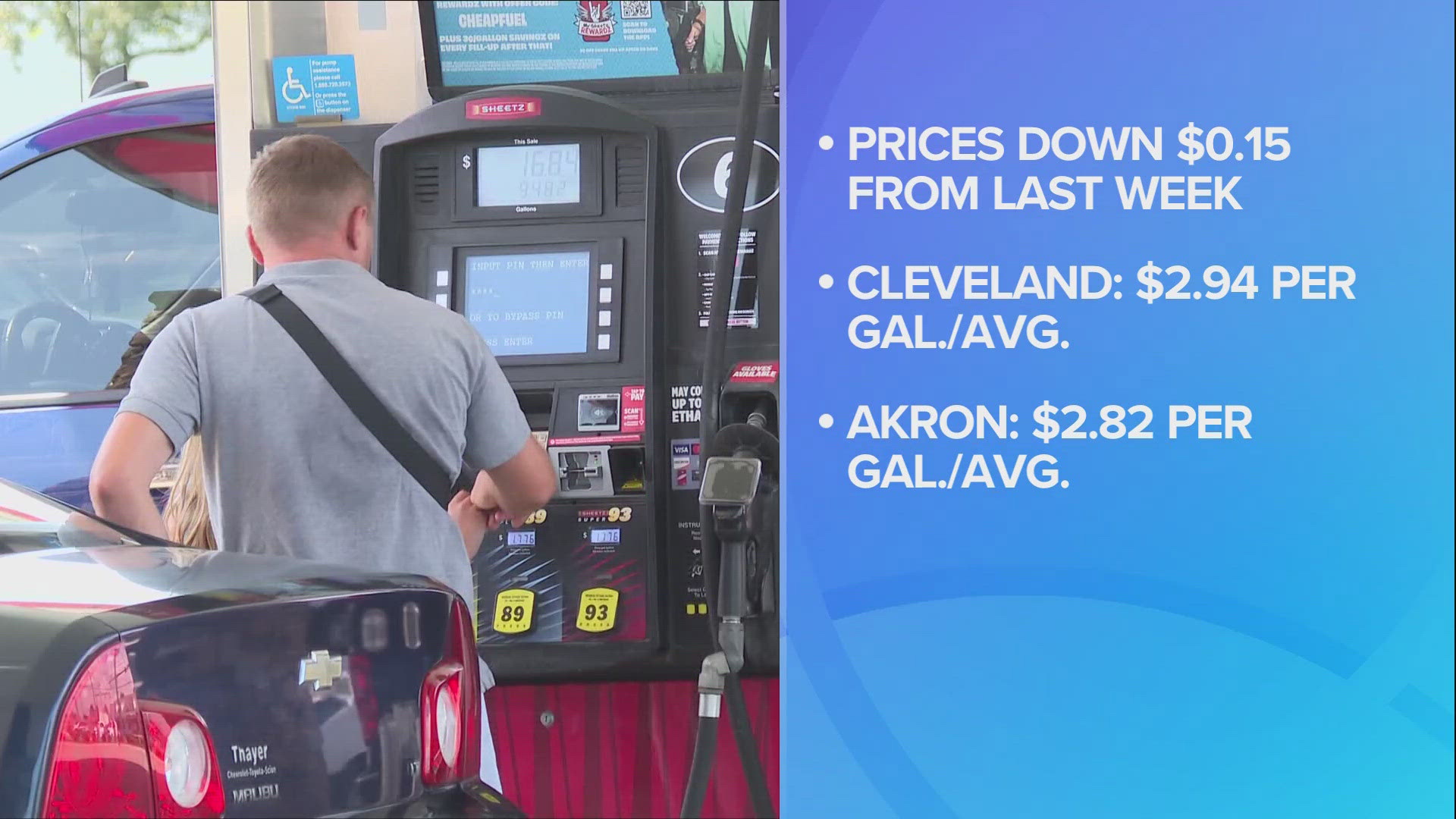 'Gasoline prices continue to crumble across nearly the entire nation, with average prices below $3 per gallon in 18 states.'