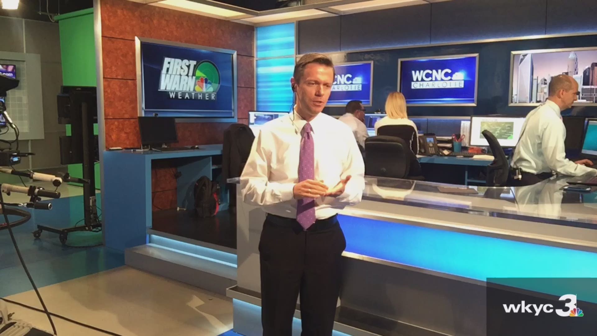 Oct. 2, 2015: Channel 3 meteorologist Greg Dee is helping our sister station WCNC in Charlotte, N.C. as they track Hurricane Joaquin.