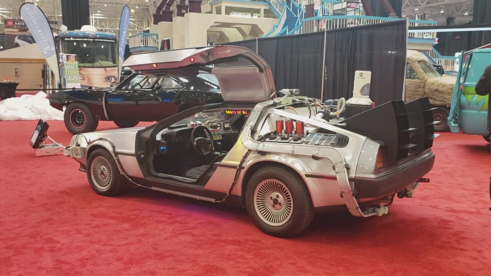 'Back to the Future' fans, rejoice! We got an up-close look at this famous DeLoreon, which is on display at the 2019 Cleveland Auto Show.