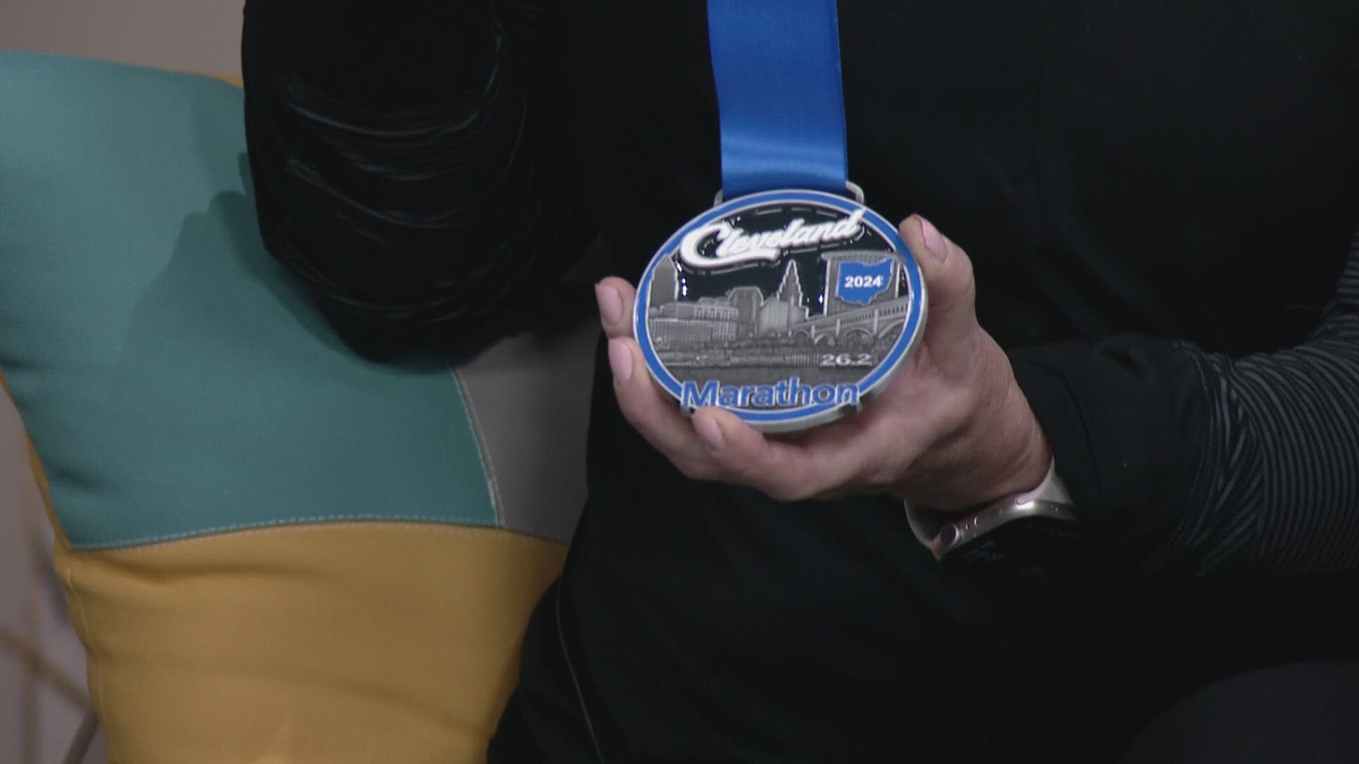 We're getting a first look at the medals for the 2024 Cleveland Marathon.