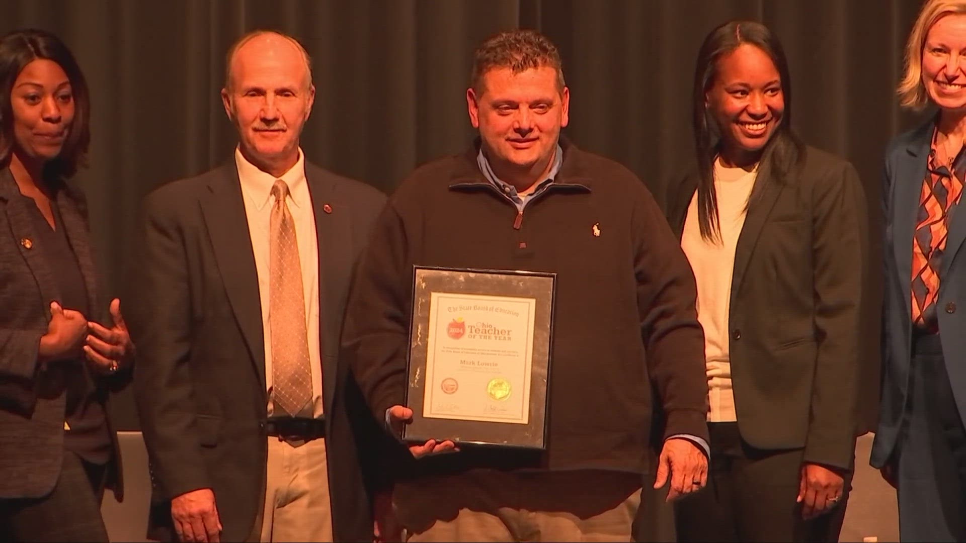 Congratulations to Mark Lowrie, a native of Northeast Ohio who now teaches at Gahanna Lincoln High School.