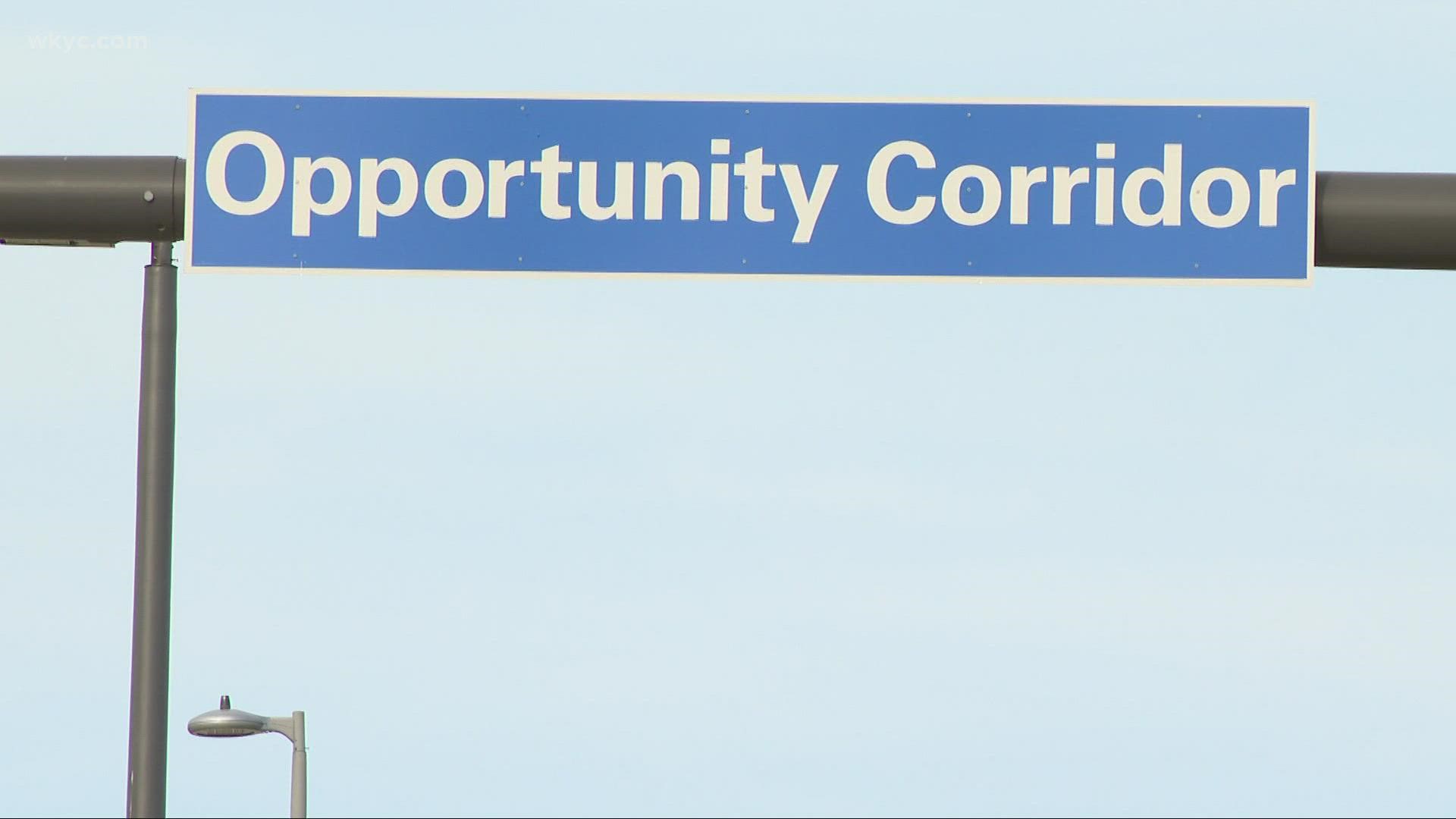 The Opportunity Corridor is a three-mile boulevard that will run from East 55th Street at Interstate 490, to East 105th Street in University Circle.