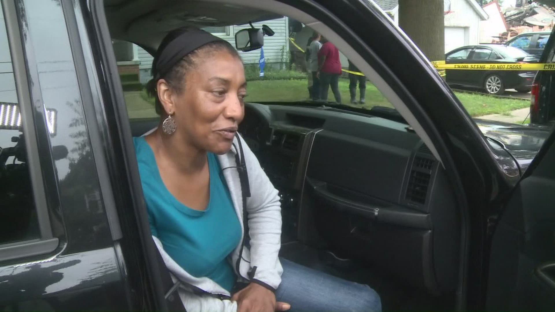 A homeowner discusses the aftermath of a house explosion in Wayne County. A Swastika and racial slurs were painted on her property, and authorities are investigating the scene as a hate crime.