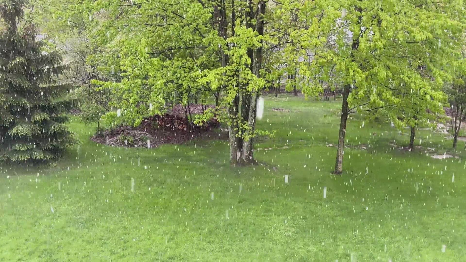 Viewer sends in a video of the snow in Brecksvill on May 9.