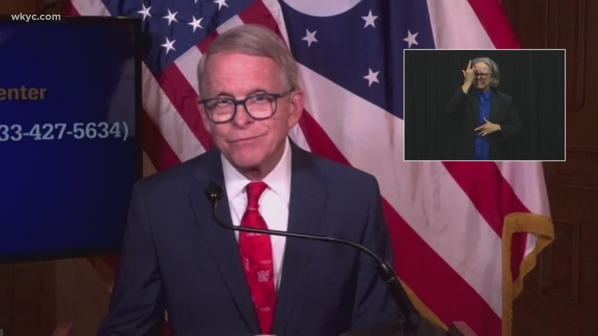 DeWine says the best way to prevent your kids from missing school is to send them to school with a mask. If they are over 12, get them vaccinated.