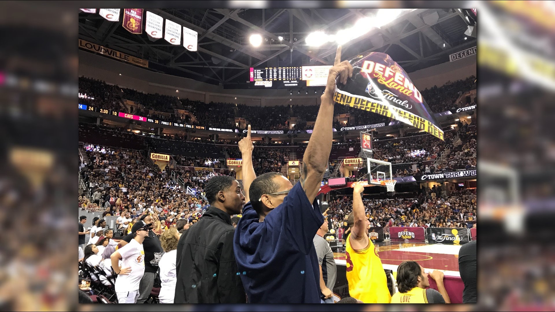 PHOTOS Cleveland Cavaliers host watch party at Quicken Loans Arena for