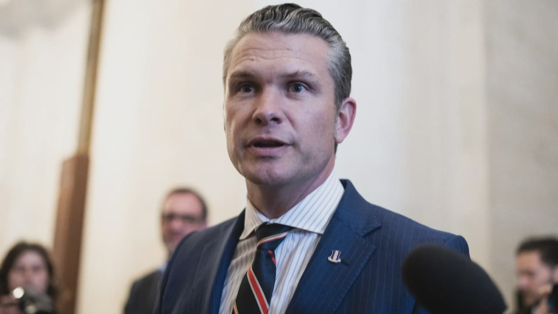 Hegseth is running into questions amid a sexual assault allegation, which he has denied, and other emerging reports about his work conduct and history.