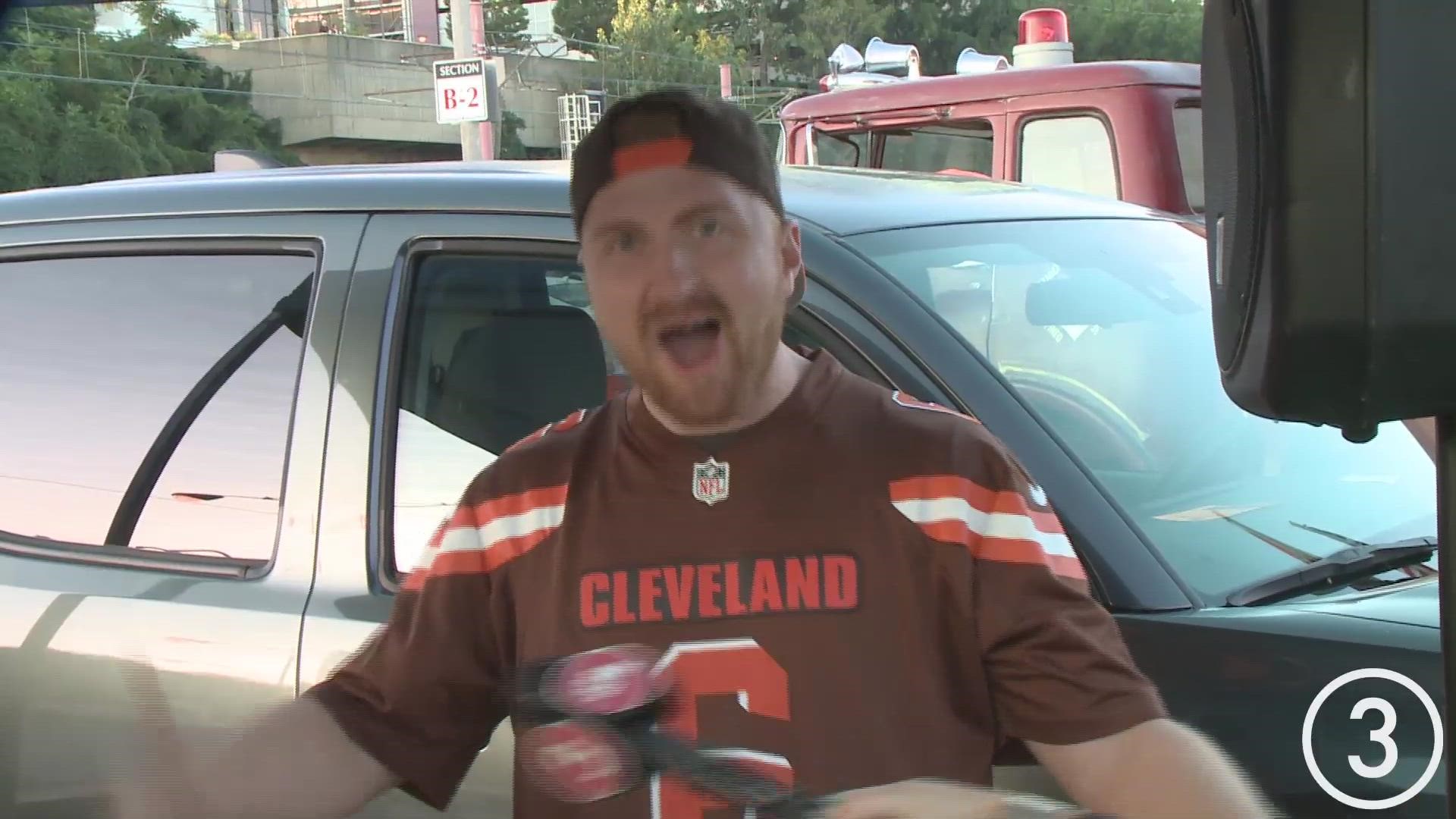Check out the sights and sounds from our die-hard Cleveland Browns' fans!