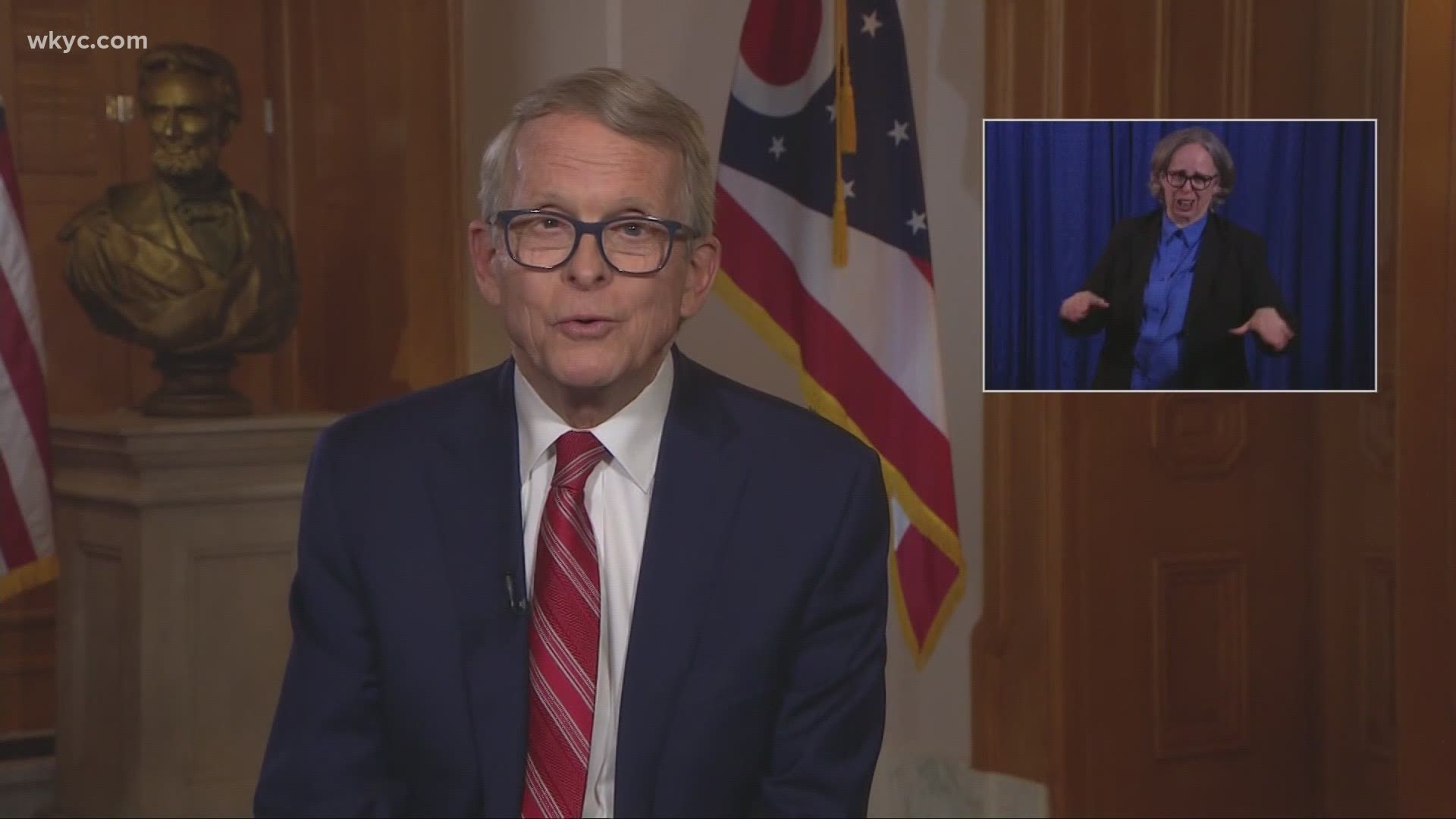 DeWine announced that the state will be holding a weekly lottery offering prizes of up to $1 million for adults who have received at least one dose of the vaccine.