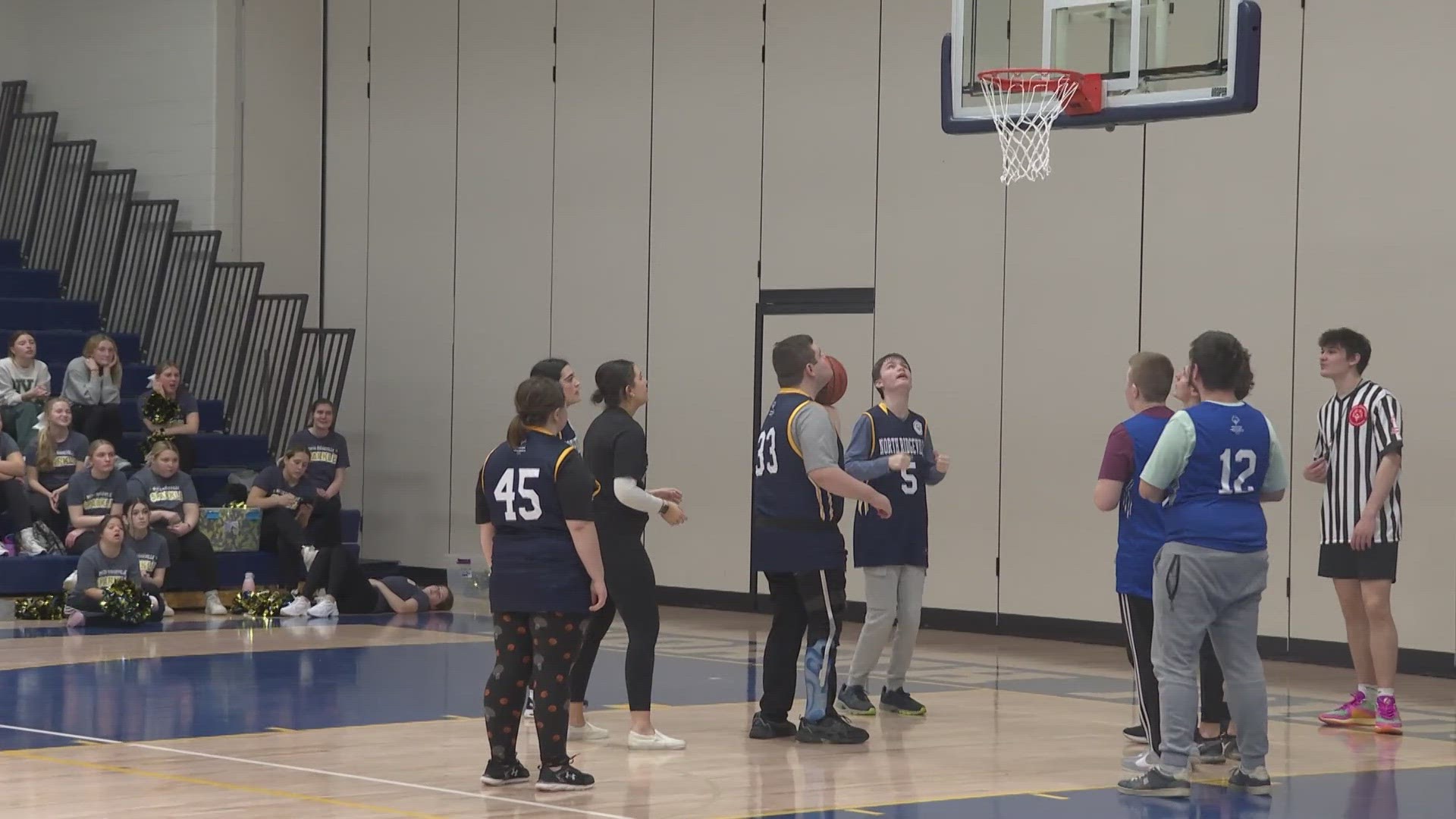 Players of varying abilities from schools across Northeast Ohio gathered in North Ridgeville Thursday for a Unified Sports basketball tournament.