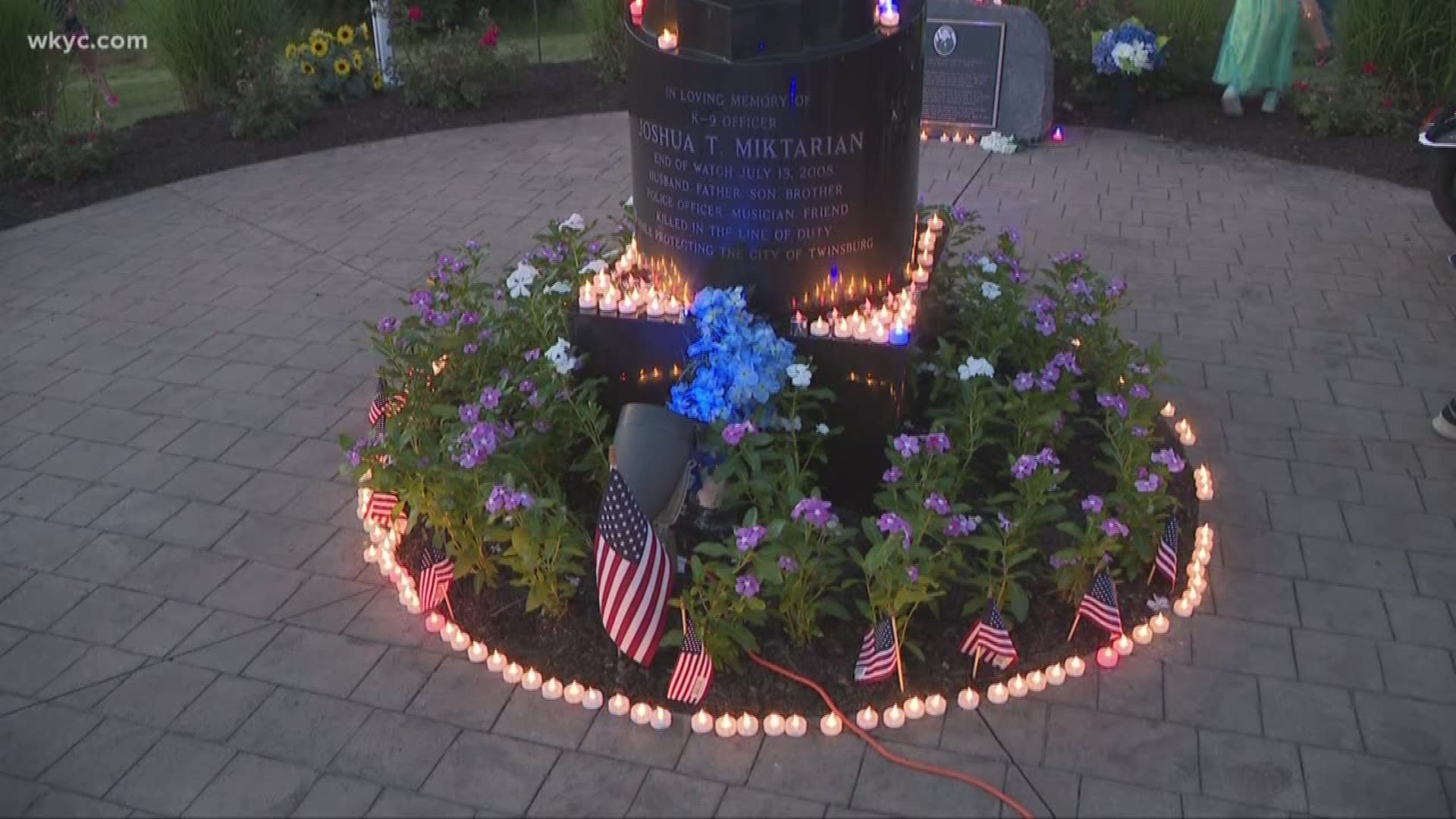 Remembrance ceremony held for fallen Twinsburg Officer Josh Miktarian