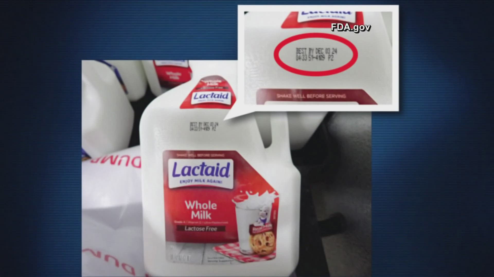 The milk included in the recall could be dangerous or potentially deadly to anybody with an allergy, as it may contain almonds not listed on the label.