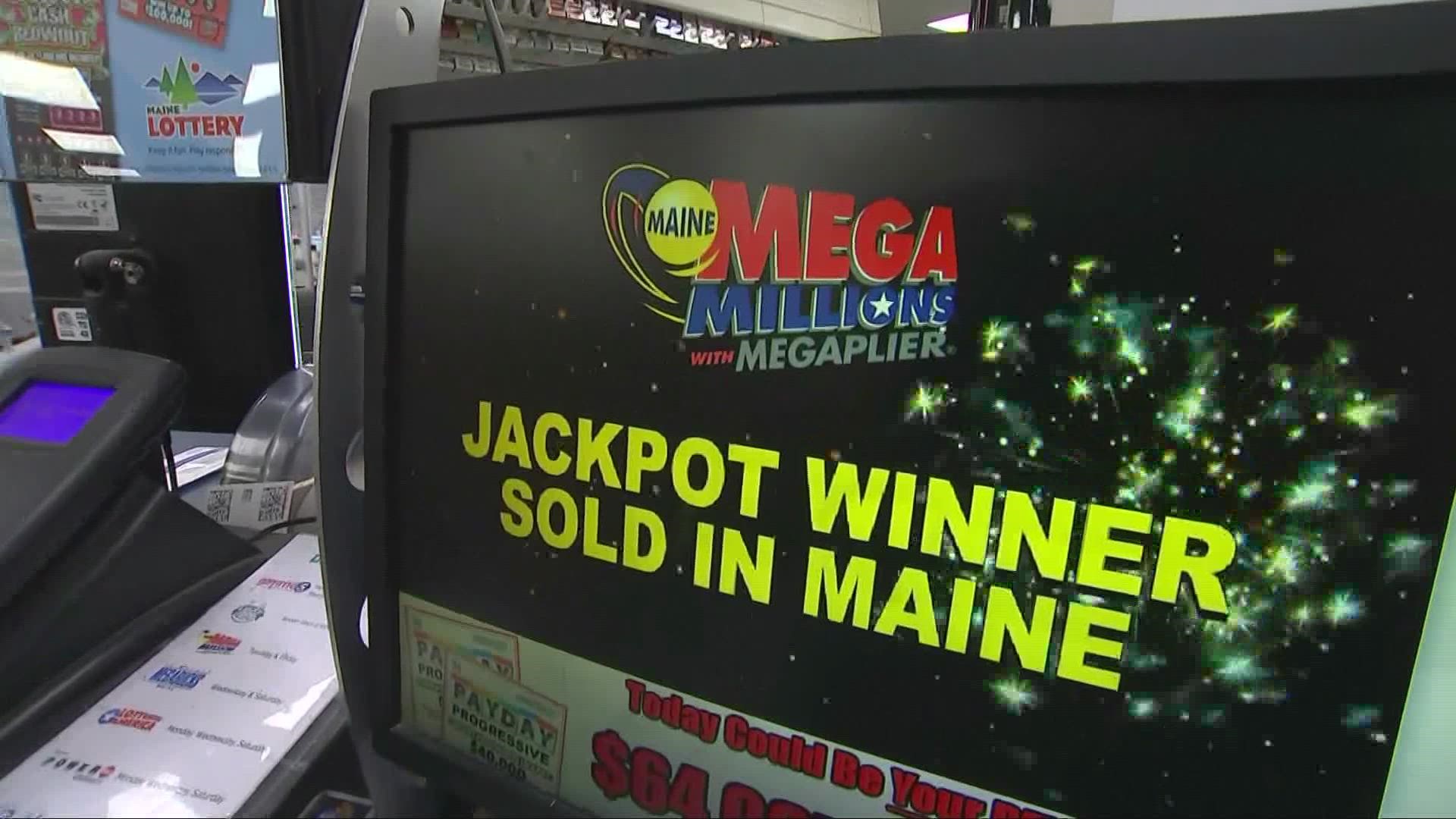 The winning ticket for the second largest Mega Millions lottery jackpot was sold in Maine.