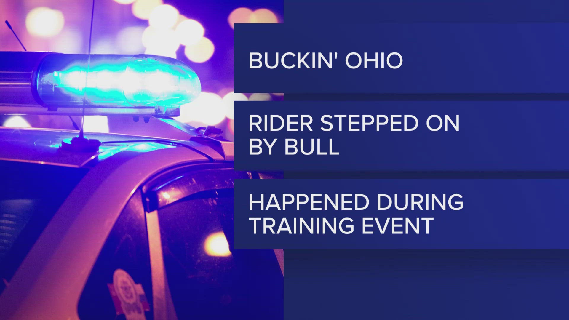 The Lodi Fire Department said the injured rider was flown by University Hospitals’ Medevac to a nearby hospital.