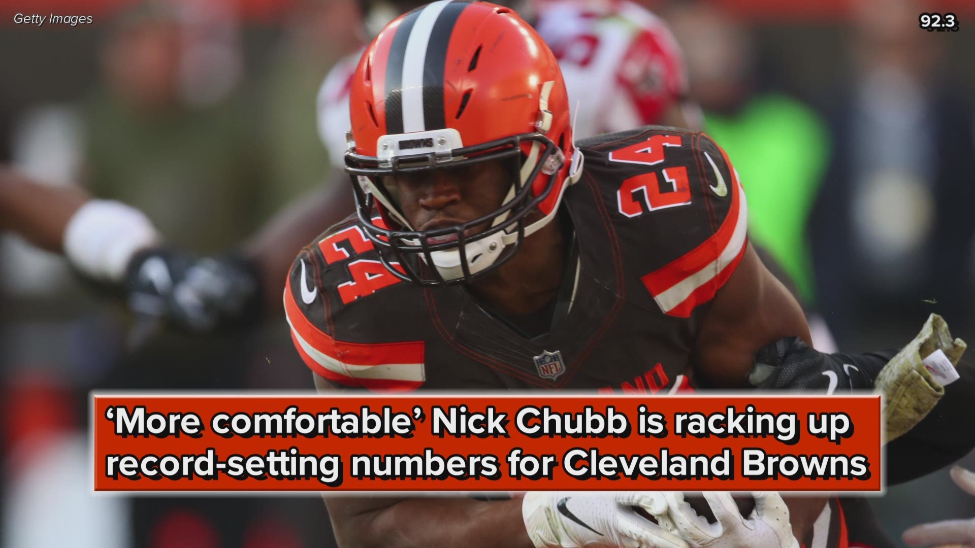 'More comfortable' Nick Chubb is racking up record-setting numbers for Cleveland Browns