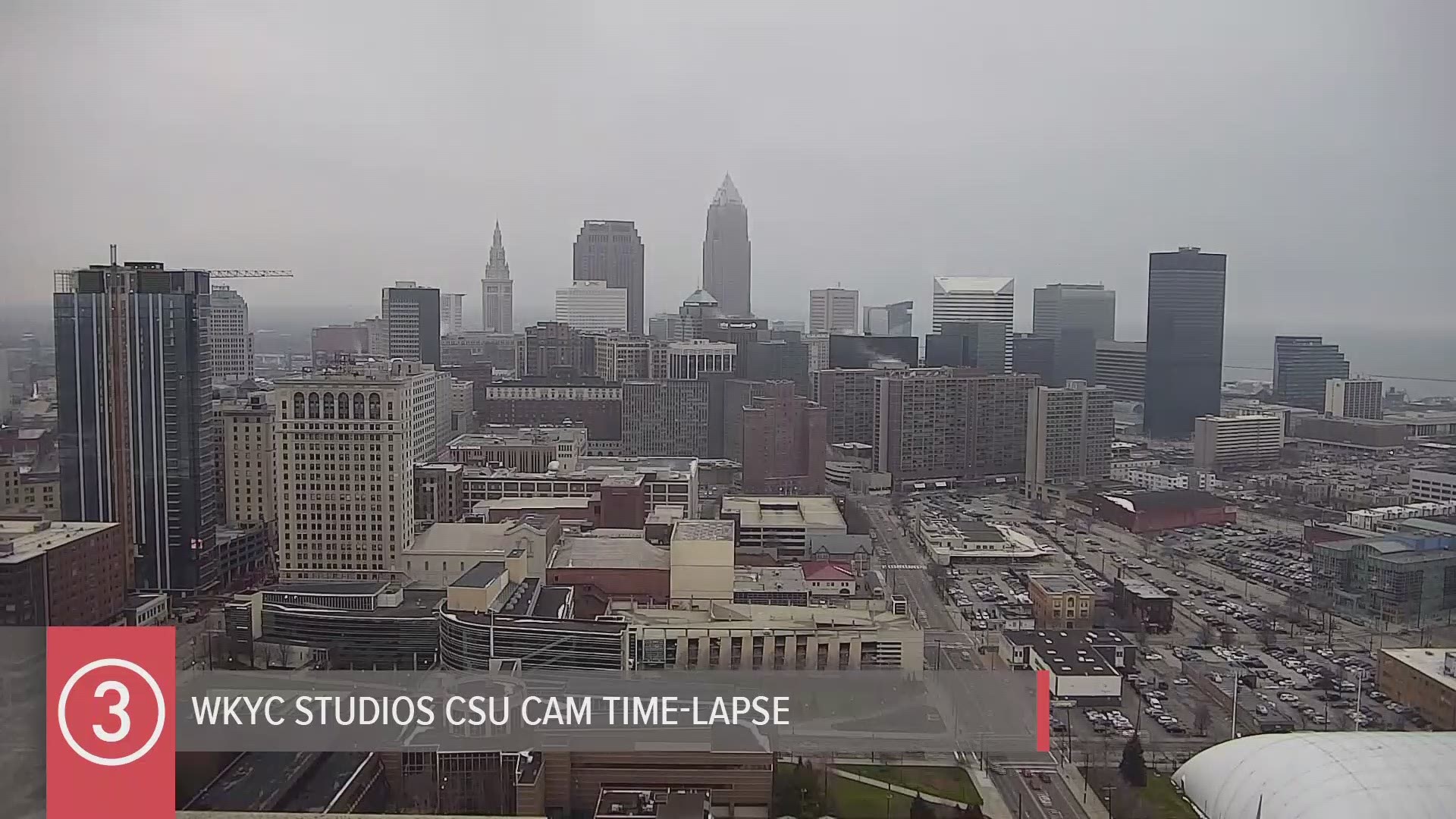 Tuesday Cleveland weather timelapse for February 11, 2020