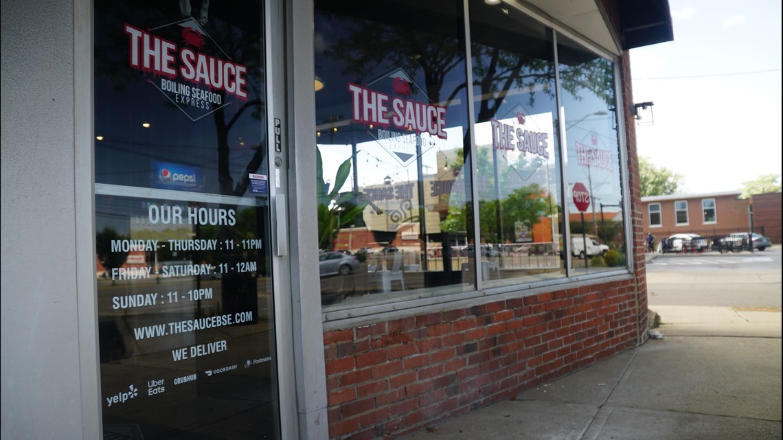 The Sauce Boiling Seafood Express makes quick-service bagged