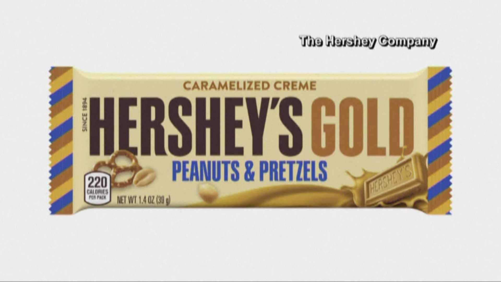 Yum! For the first time since 1995, Hershey's is releasing a new candy bar. The interesting thing? Hershey's Gold doesn't contain any chocolate.