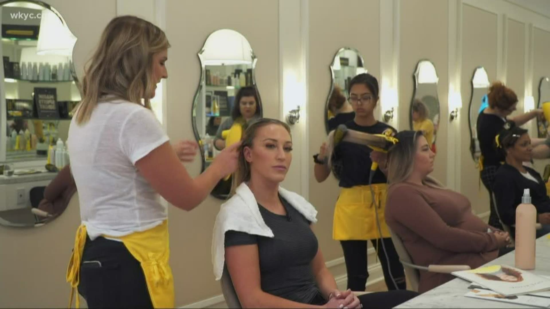 3News Special Correspondent Emily Mayfield showcases one of Legacy Village's newest businesses: drybar.
