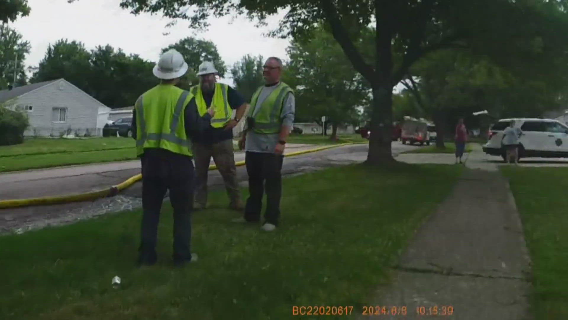 Rob Cecil, Sean Groom, and Brian Green spotted smoke coming from a home on Manorford Drive in Parma Heights and immediately jumped into action.