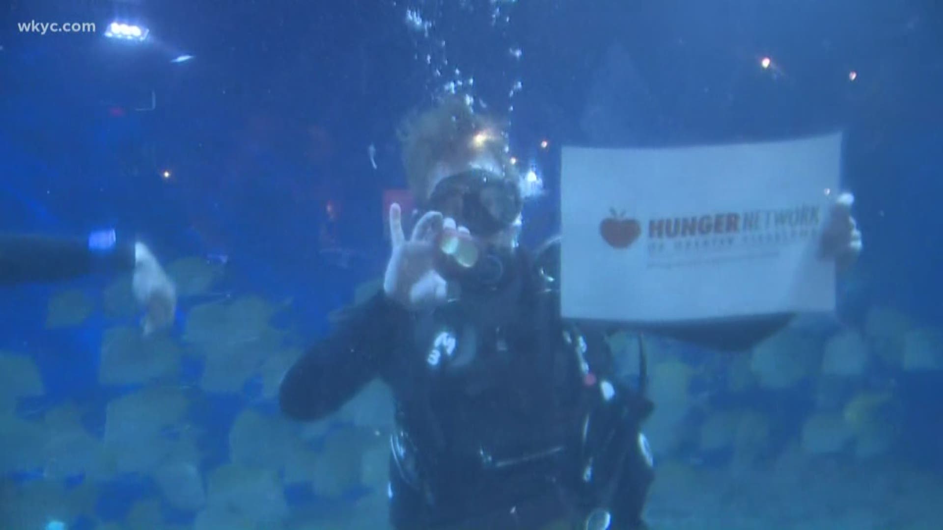 Greater Cleveland Aquarium: Touchdown for Hunger