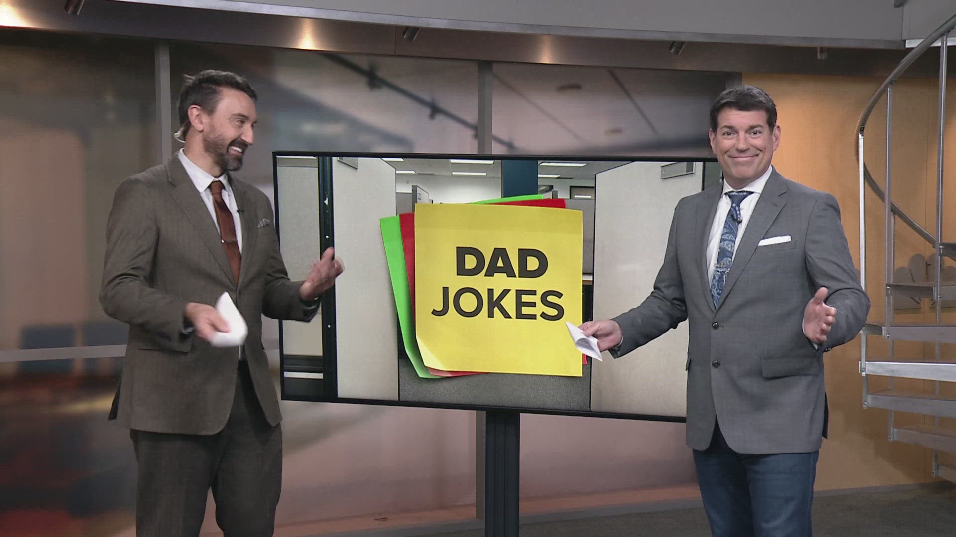 What do you call a paper airplane that doesn't move? Watch to see the punch line in this edition of dad jokes with 3News' Matt Wintz and Dave Chudowsky at WKYC.